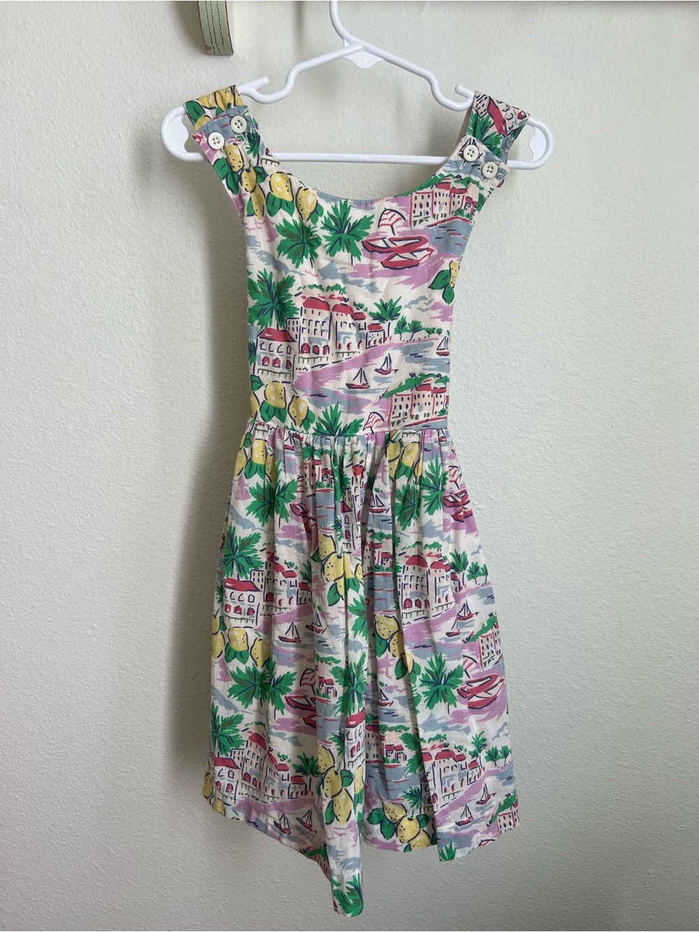 Mini Boden Multi-Color Tropical Print Dress